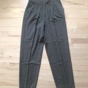 Escada Margarethe Ley Brown Pleat Front Pants